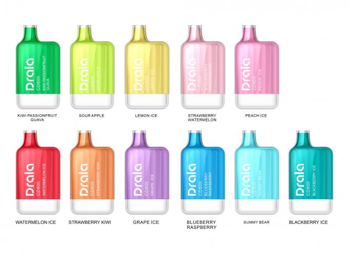 Carga disponible de Vape 2ml 550 MAh Battery Type C del soplo de Mesh Coil 800 0