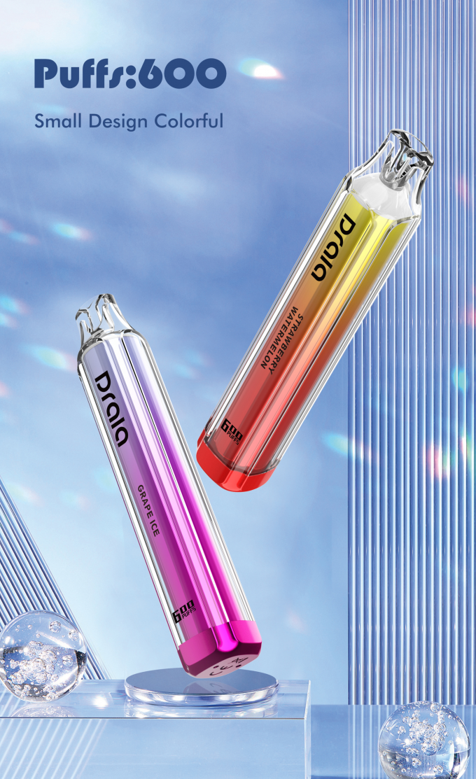 Dispositivo disponible de la vaina de Vape de los soplos de la estrella 600 de Drala 1